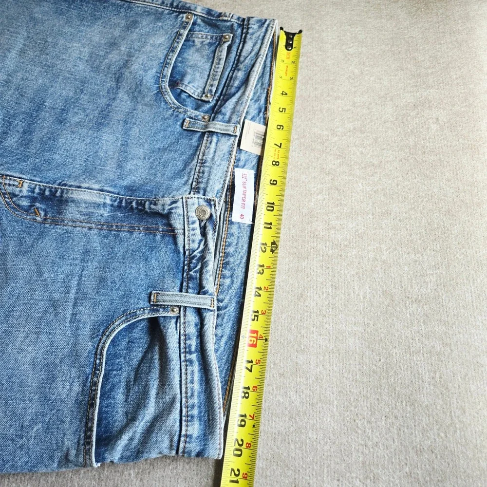 Levis 512 Slim Taper Fit Jeans Mens 40x30 Medium Wash Blue Stretch NWT